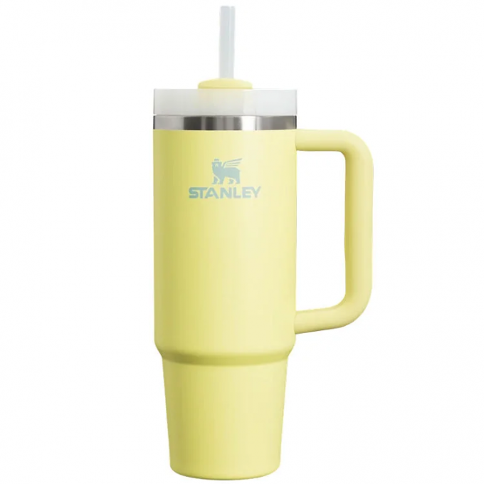 Термокружка STANLEY QUENCHER H2.0 0,88L () с трубочкой, желтая 10-11912-086